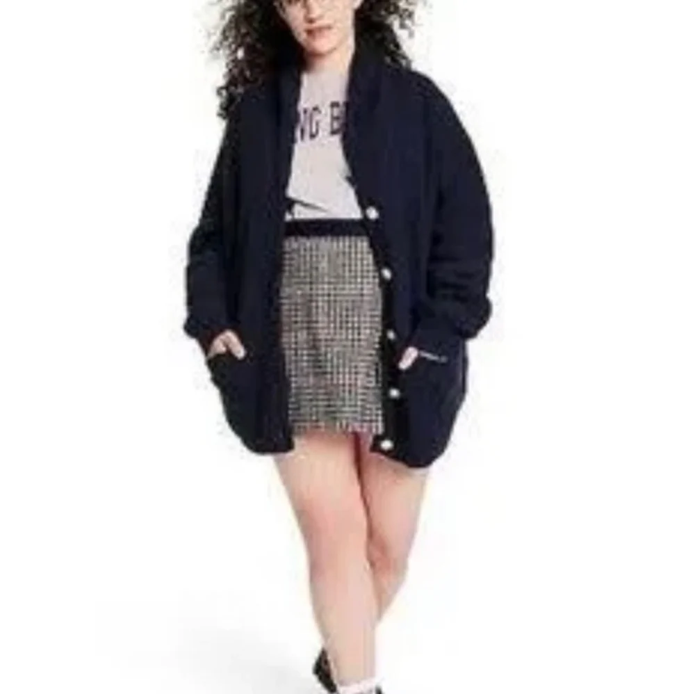 Unisex Oversized Heavyweight Long Sleeve Over Shirt Dark Navy Sweater XXL Rowing